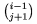 $\binom{i-1}{j+1}$